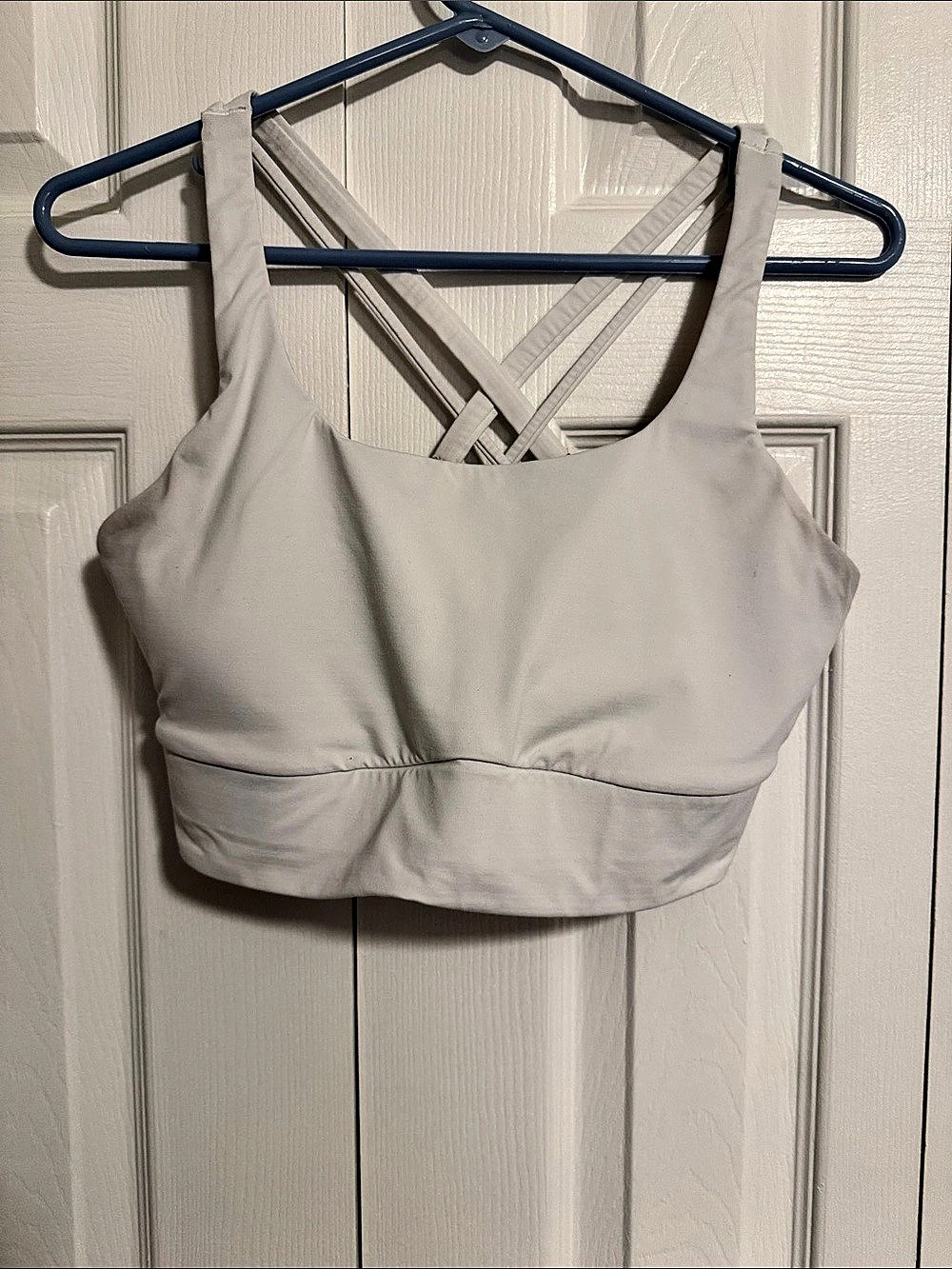 lululemon white sports bra size L